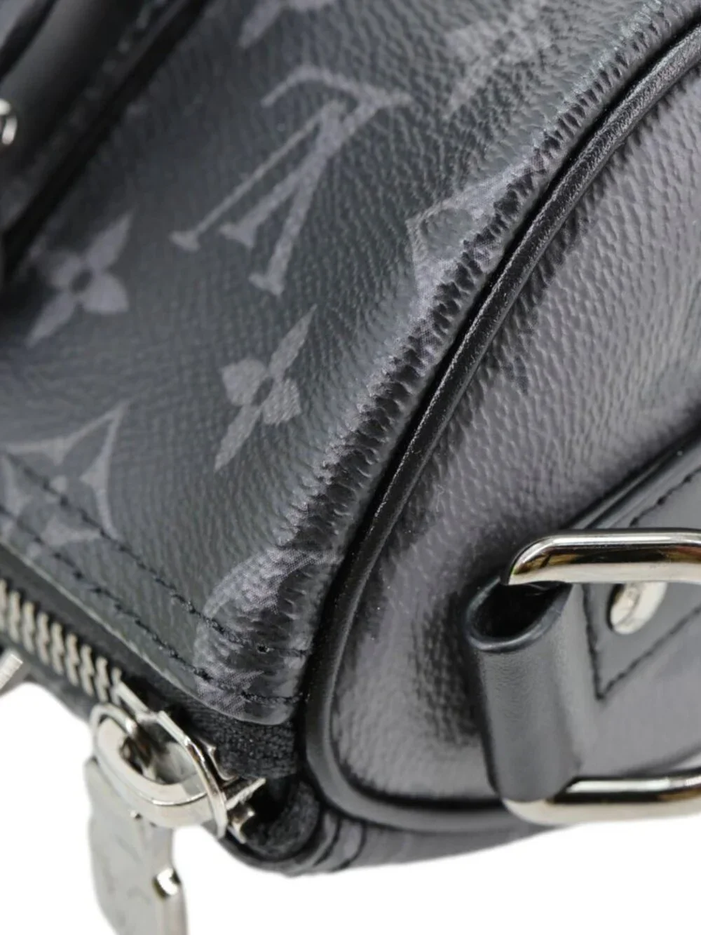 Louis Vuitton Keepall 25 Bandouliere Monogram Eclipse Reverse Canvas Crossbody